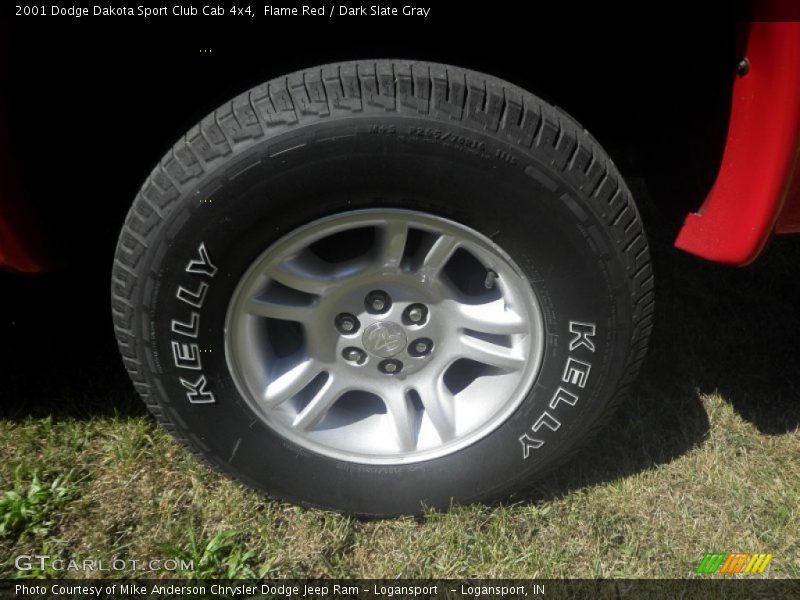 Flame Red / Dark Slate Gray 2001 Dodge Dakota Sport Club Cab 4x4