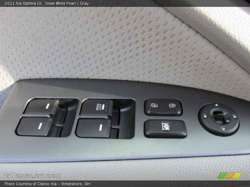 Snow White Pearl / Gray 2011 Kia Optima LX