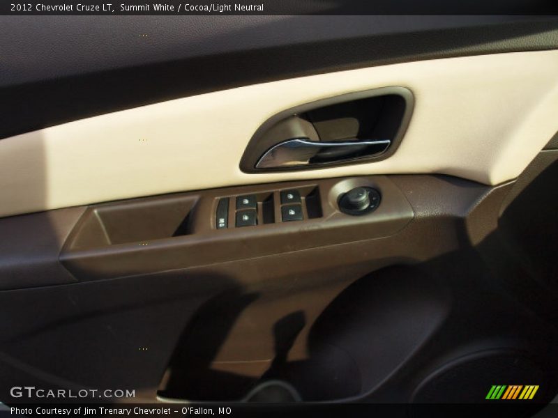 Summit White / Cocoa/Light Neutral 2012 Chevrolet Cruze LT