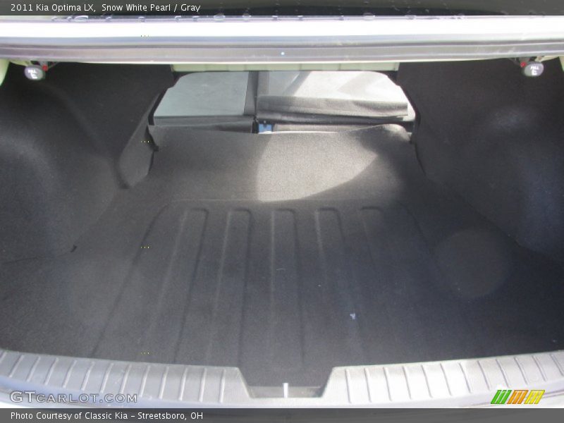 Snow White Pearl / Gray 2011 Kia Optima LX
