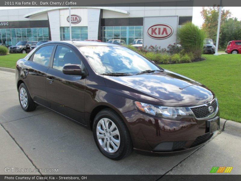 Dark Cherry / Coffee 2011 Kia Forte EX