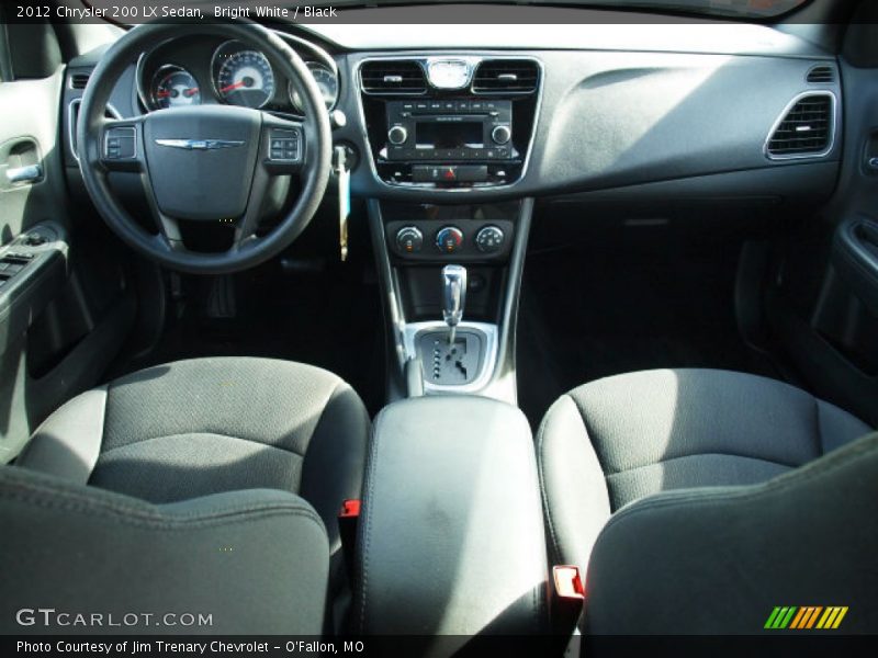 Bright White / Black 2012 Chrysler 200 LX Sedan