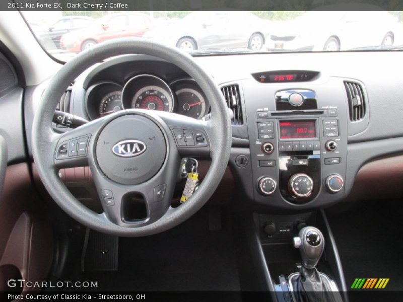 Dark Cherry / Coffee 2011 Kia Forte EX
