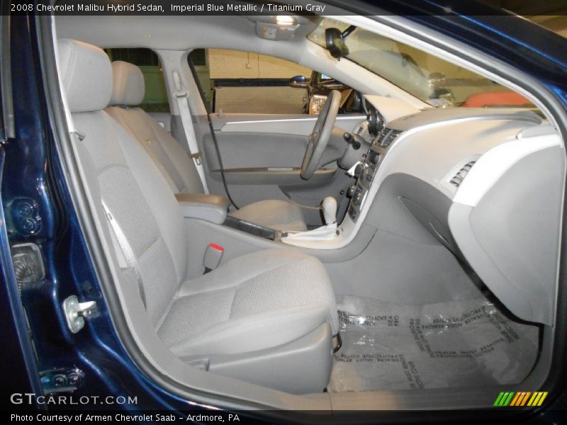 Imperial Blue Metallic / Titanium Gray 2008 Chevrolet Malibu Hybrid Sedan