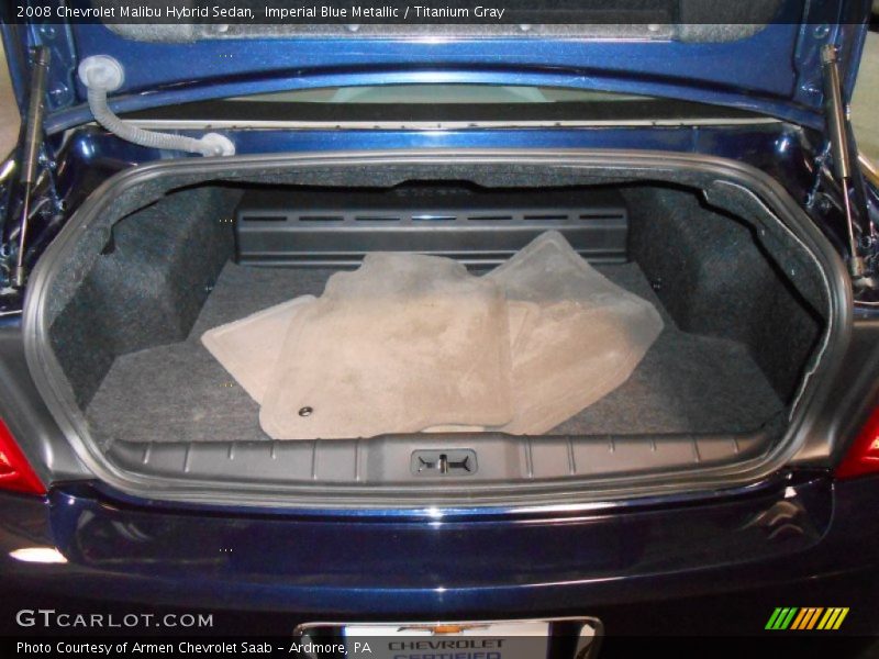 Imperial Blue Metallic / Titanium Gray 2008 Chevrolet Malibu Hybrid Sedan