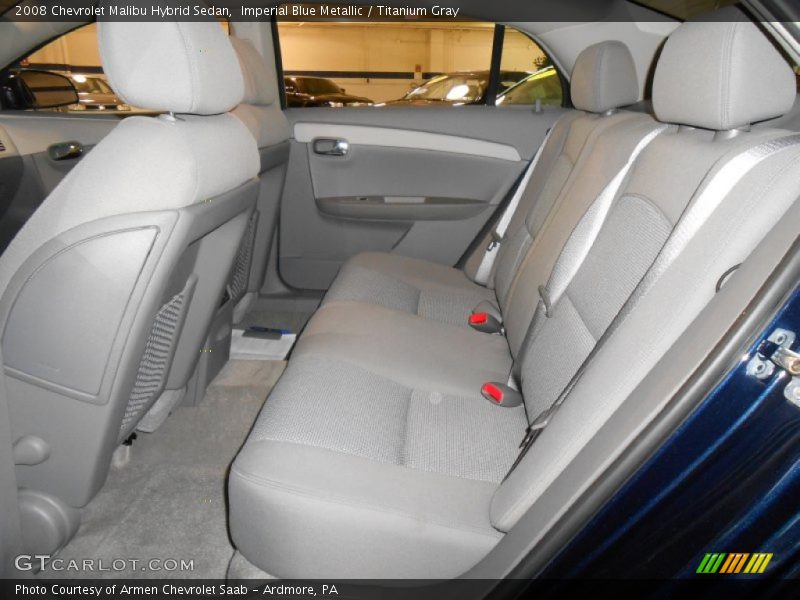 Imperial Blue Metallic / Titanium Gray 2008 Chevrolet Malibu Hybrid Sedan