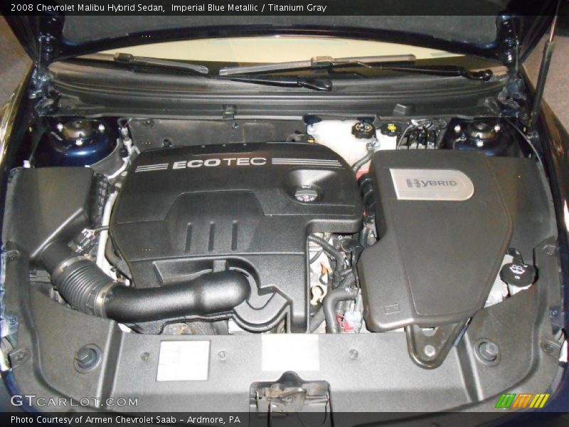 Imperial Blue Metallic / Titanium Gray 2008 Chevrolet Malibu Hybrid Sedan