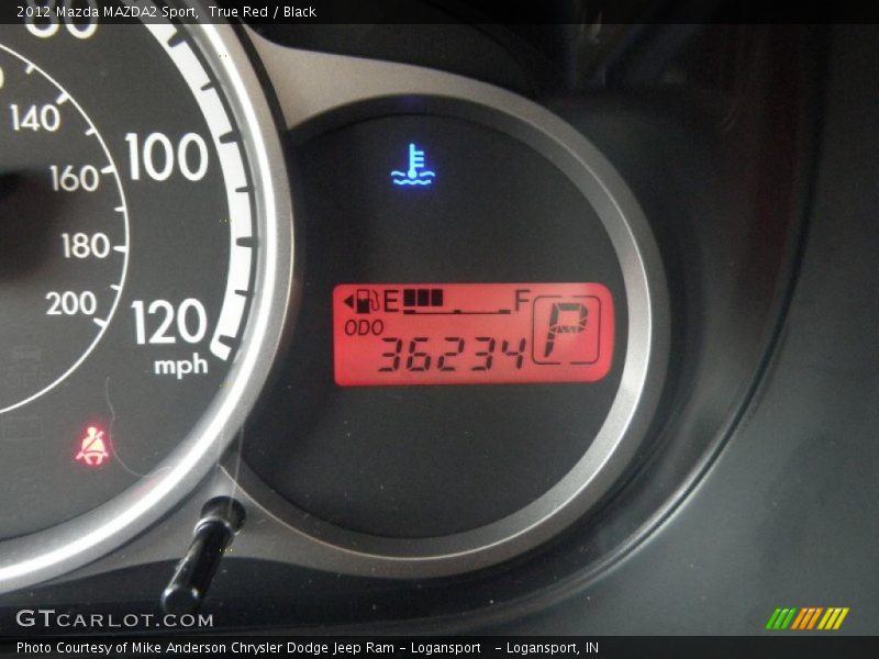 True Red / Black 2012 Mazda MAZDA2 Sport