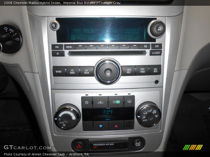 Imperial Blue Metallic / Titanium Gray 2008 Chevrolet Malibu Hybrid Sedan