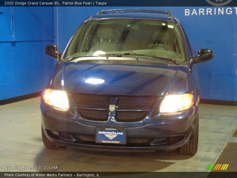 Patriot Blue Pearl / Taupe 2003 Dodge Grand Caravan EX