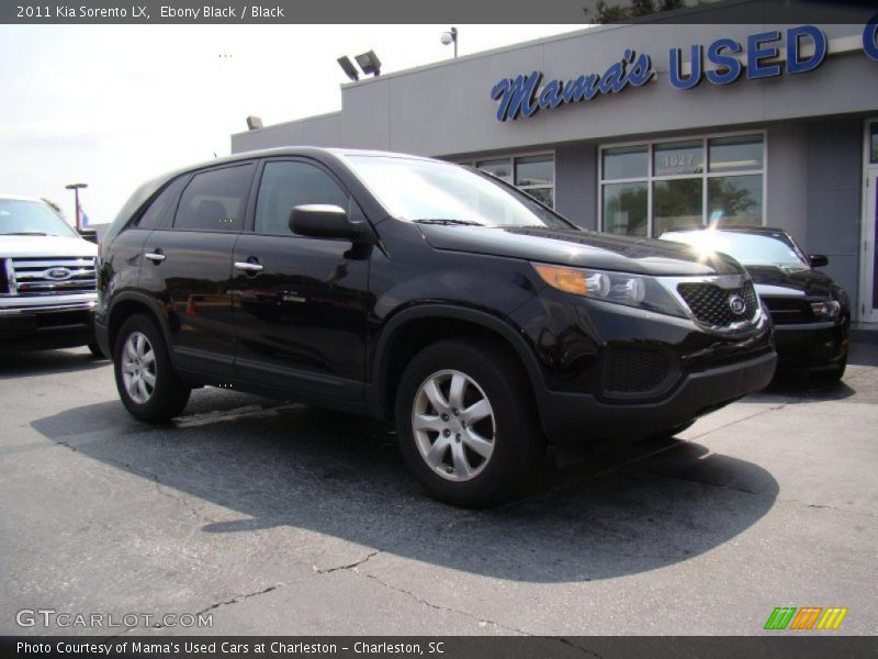Ebony Black / Black 2011 Kia Sorento LX