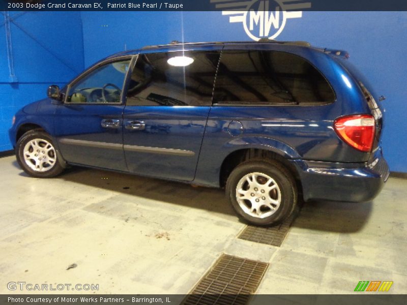 Patriot Blue Pearl / Taupe 2003 Dodge Grand Caravan EX