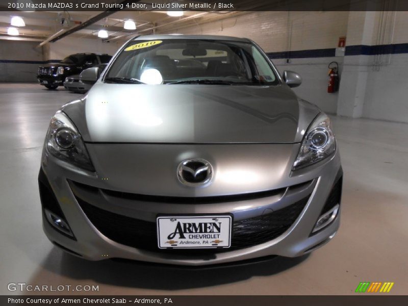 Liquid Silver Metallic / Black 2010 Mazda MAZDA3 s Grand Touring 4 Door