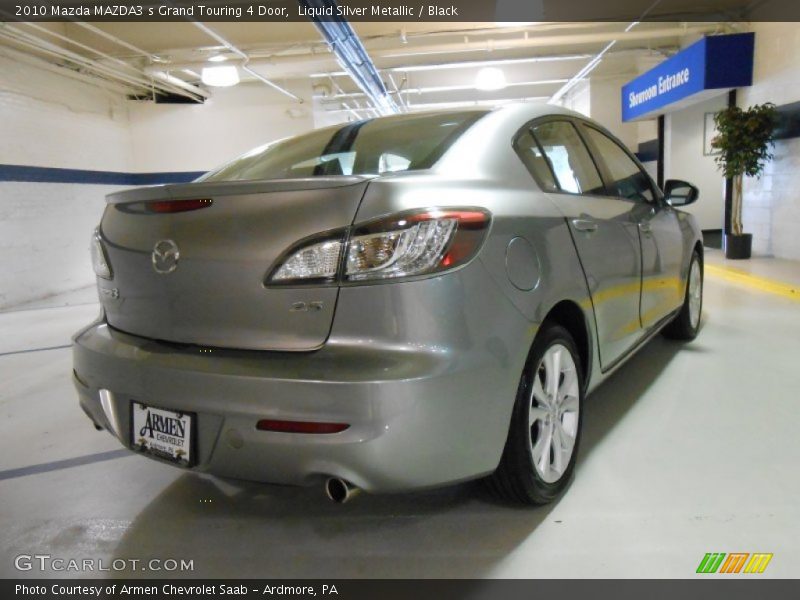 Liquid Silver Metallic / Black 2010 Mazda MAZDA3 s Grand Touring 4 Door
