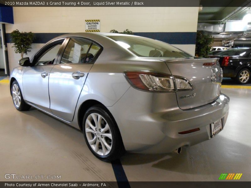 Liquid Silver Metallic / Black 2010 Mazda MAZDA3 s Grand Touring 4 Door