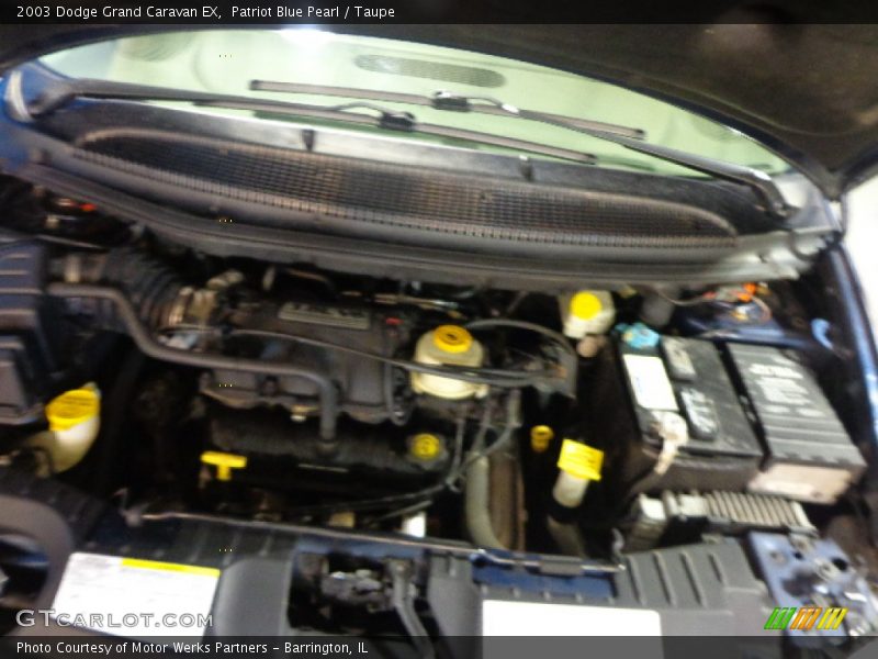 Patriot Blue Pearl / Taupe 2003 Dodge Grand Caravan EX
