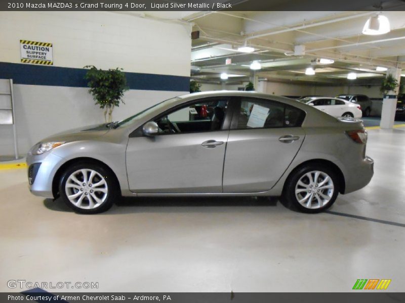 Liquid Silver Metallic / Black 2010 Mazda MAZDA3 s Grand Touring 4 Door