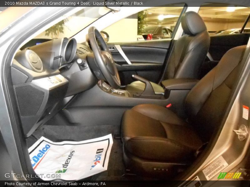 Liquid Silver Metallic / Black 2010 Mazda MAZDA3 s Grand Touring 4 Door