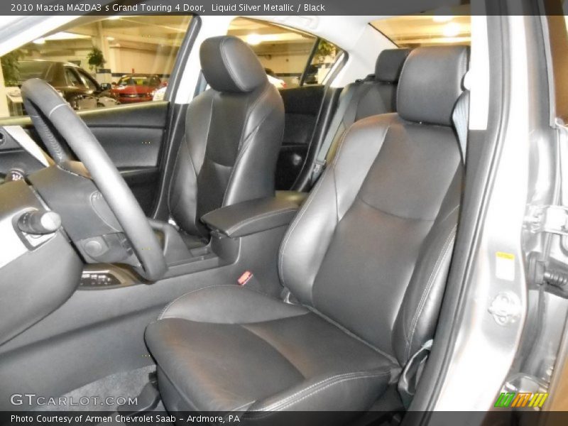Liquid Silver Metallic / Black 2010 Mazda MAZDA3 s Grand Touring 4 Door