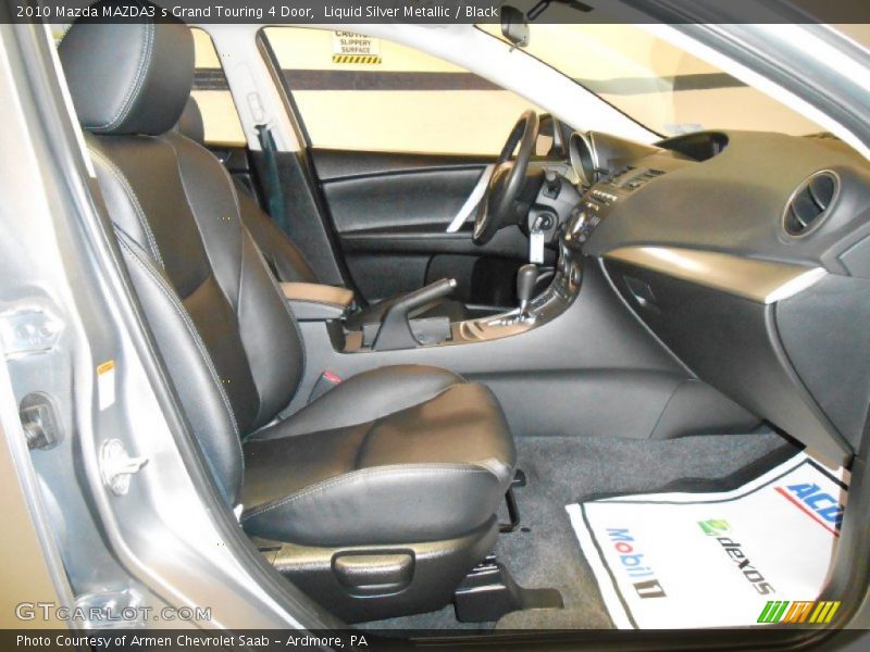 Liquid Silver Metallic / Black 2010 Mazda MAZDA3 s Grand Touring 4 Door