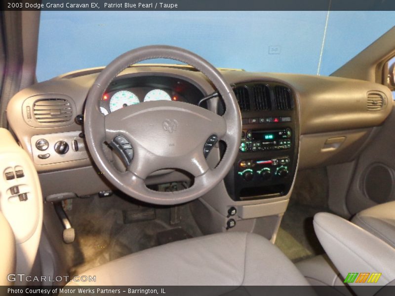 Patriot Blue Pearl / Taupe 2003 Dodge Grand Caravan EX