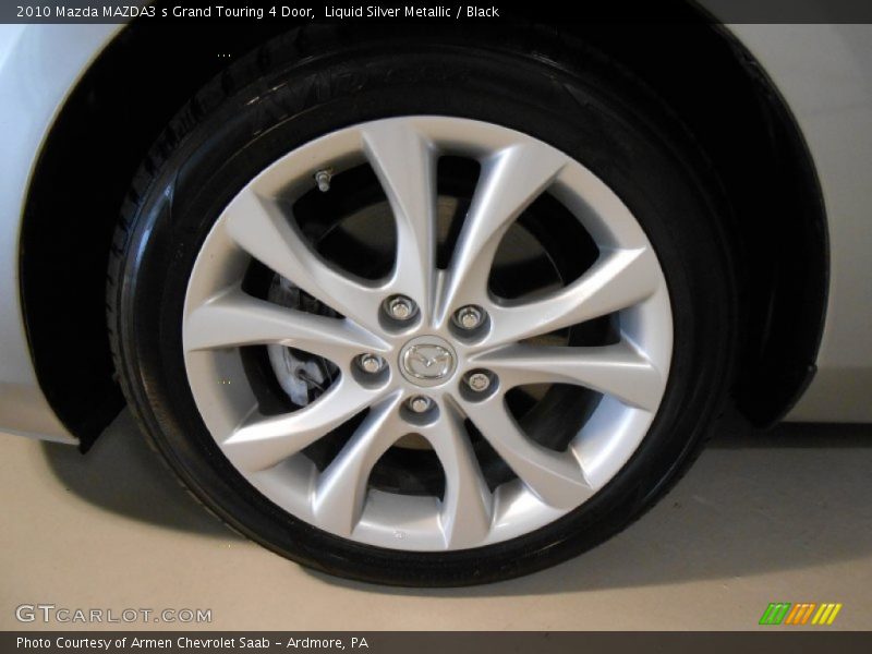 Liquid Silver Metallic / Black 2010 Mazda MAZDA3 s Grand Touring 4 Door