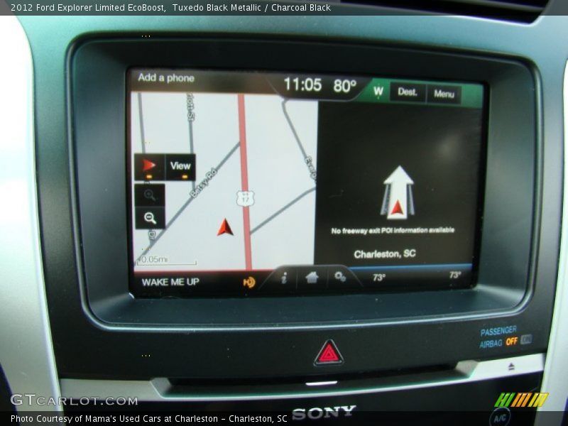 Tuxedo Black Metallic / Charcoal Black 2012 Ford Explorer Limited EcoBoost