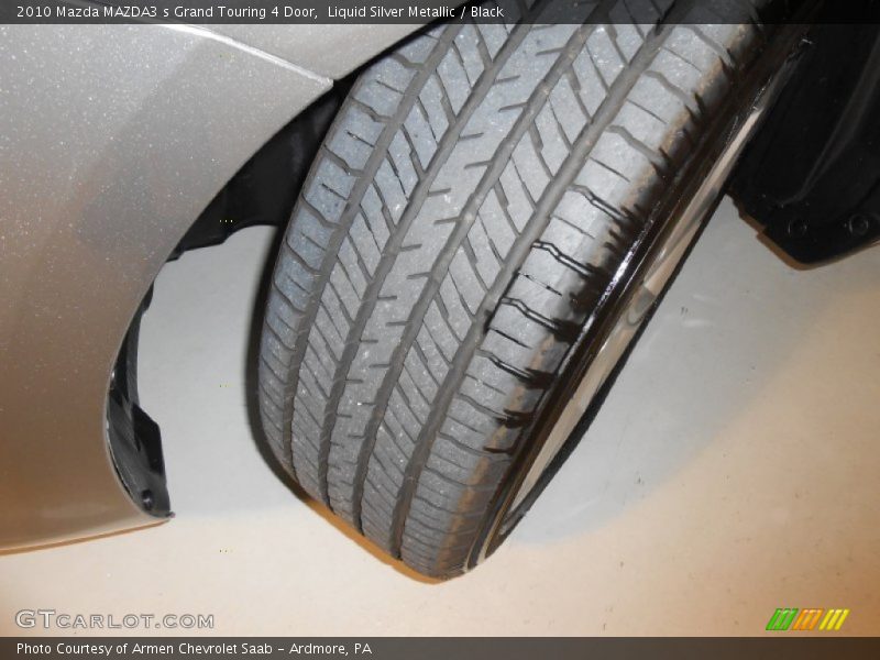 Liquid Silver Metallic / Black 2010 Mazda MAZDA3 s Grand Touring 4 Door