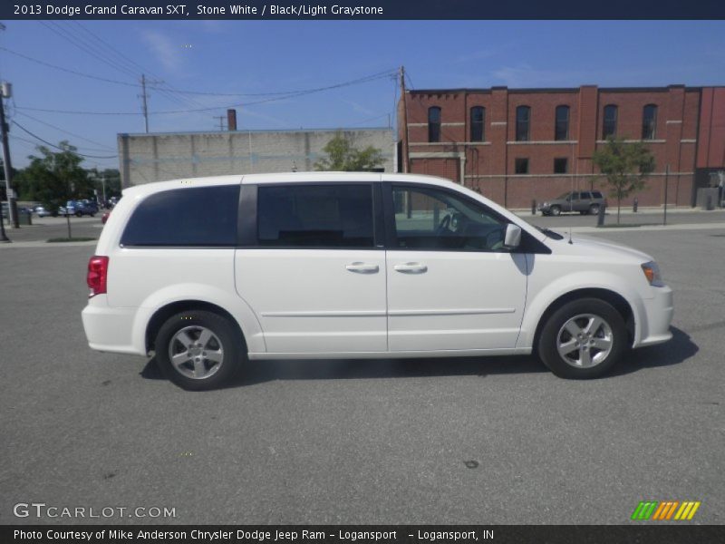 Stone White / Black/Light Graystone 2013 Dodge Grand Caravan SXT