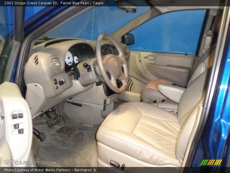 Patriot Blue Pearl / Taupe 2003 Dodge Grand Caravan EX