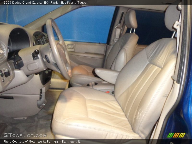 Front Seat of 2003 Grand Caravan EX