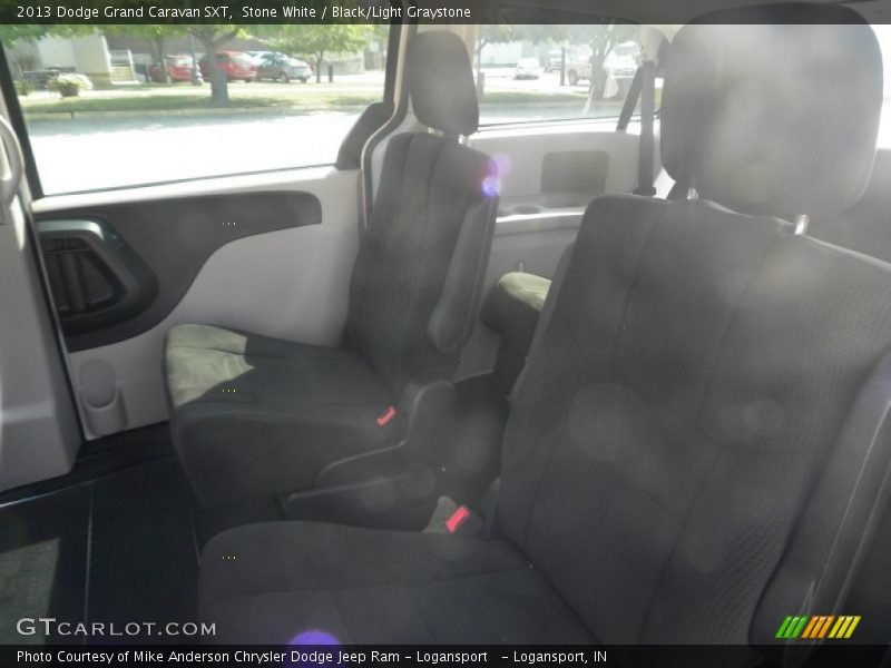 Stone White / Black/Light Graystone 2013 Dodge Grand Caravan SXT