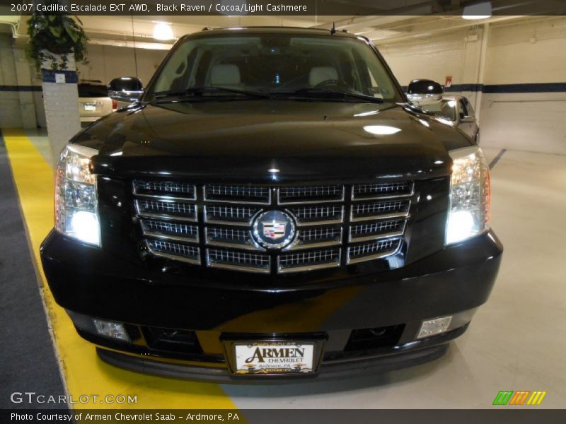 Black Raven / Cocoa/Light Cashmere 2007 Cadillac Escalade EXT AWD