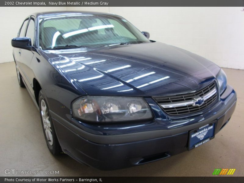 Navy Blue Metallic / Medium Gray 2002 Chevrolet Impala