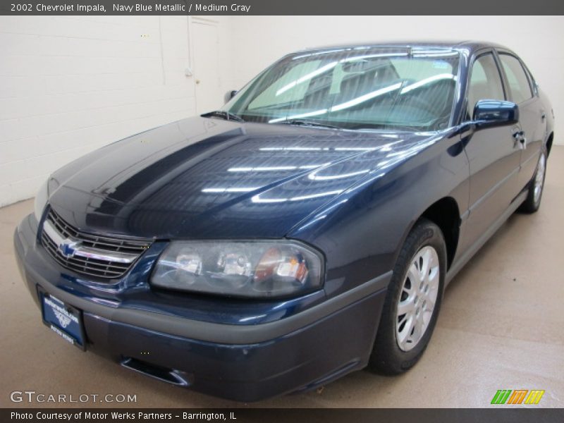 Navy Blue Metallic / Medium Gray 2002 Chevrolet Impala