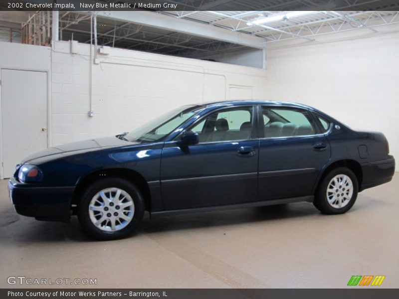 Navy Blue Metallic / Medium Gray 2002 Chevrolet Impala