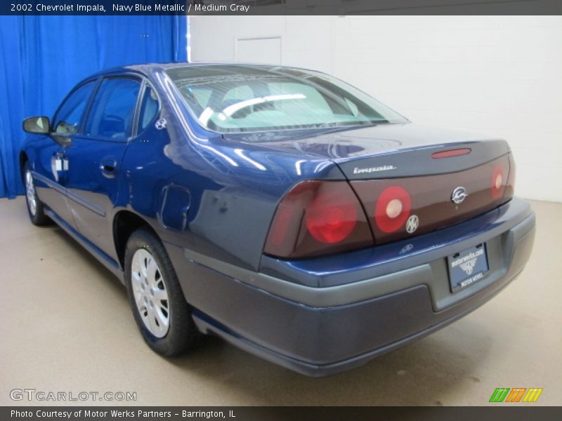 Navy Blue Metallic / Medium Gray 2002 Chevrolet Impala