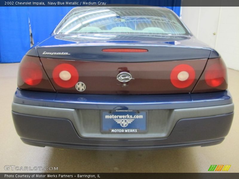 Navy Blue Metallic / Medium Gray 2002 Chevrolet Impala