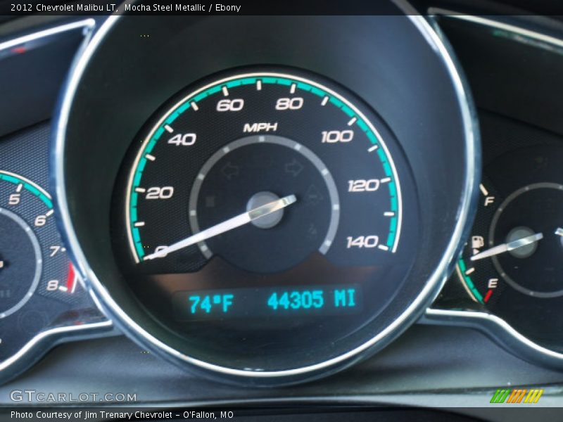 Mocha Steel Metallic / Ebony 2012 Chevrolet Malibu LT