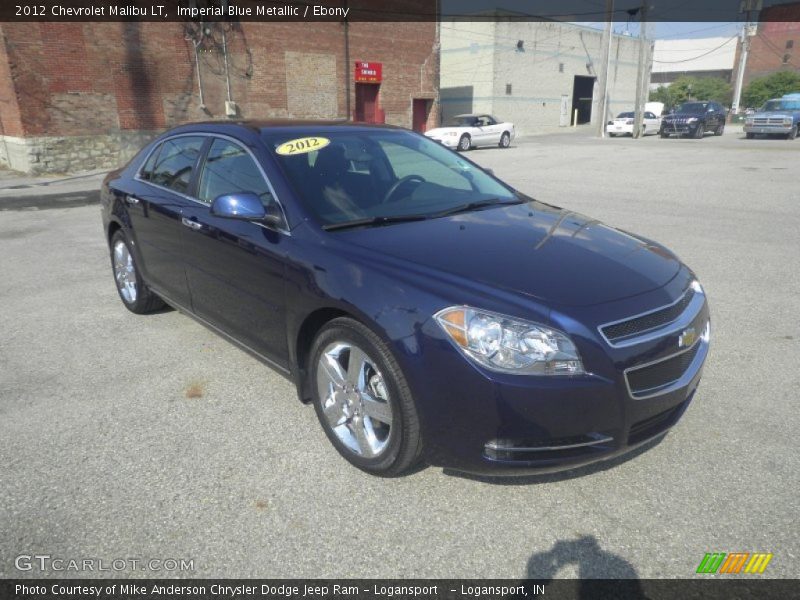 Imperial Blue Metallic / Ebony 2012 Chevrolet Malibu LT