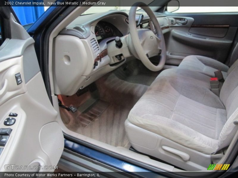 Navy Blue Metallic / Medium Gray 2002 Chevrolet Impala
