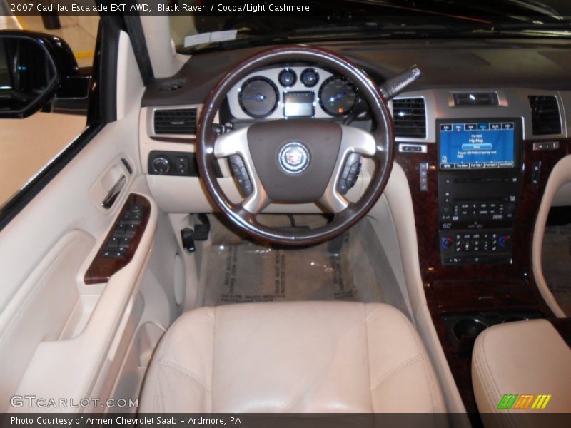 Black Raven / Cocoa/Light Cashmere 2007 Cadillac Escalade EXT AWD