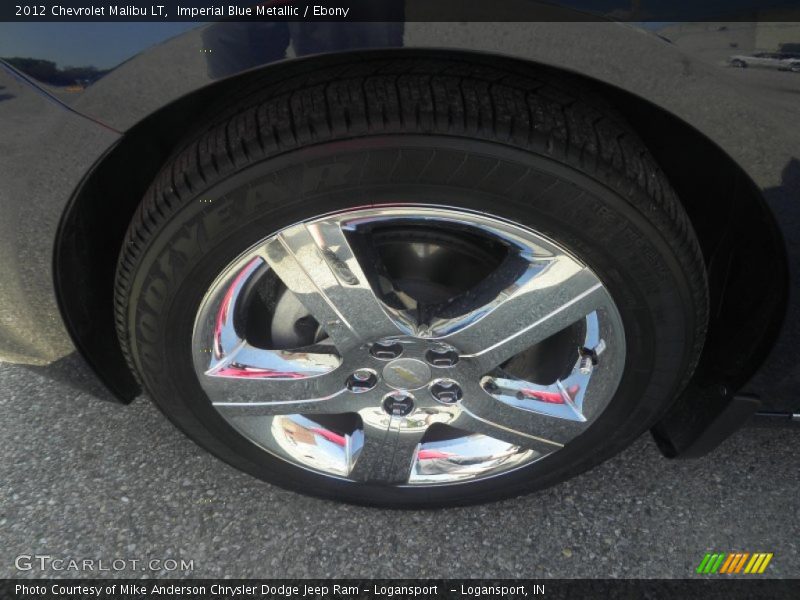Imperial Blue Metallic / Ebony 2012 Chevrolet Malibu LT