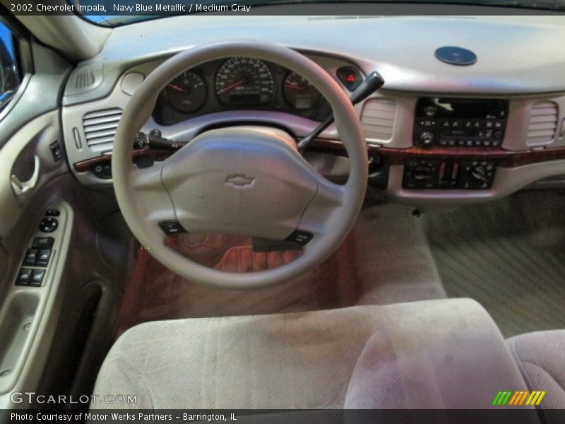 Navy Blue Metallic / Medium Gray 2002 Chevrolet Impala