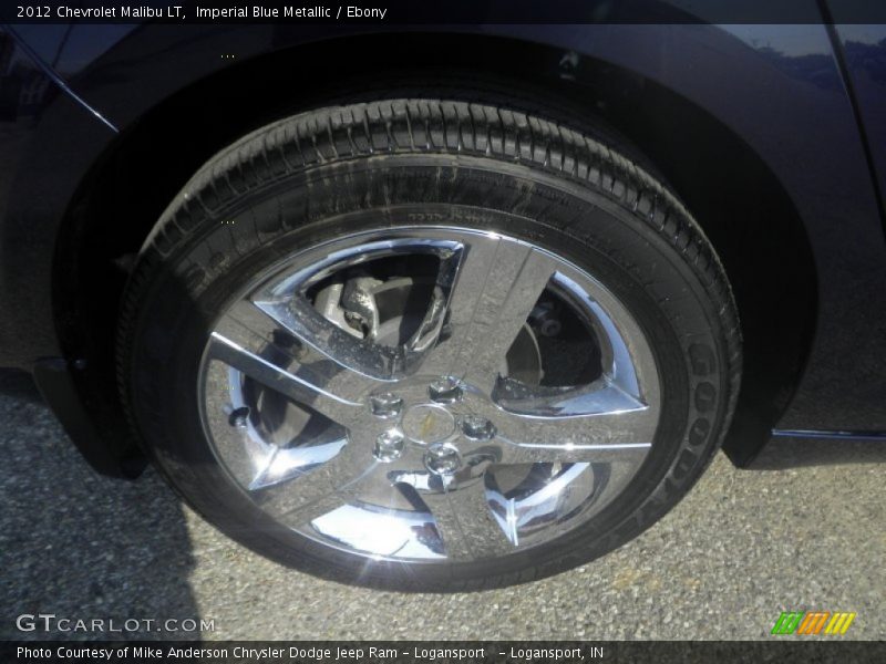 Imperial Blue Metallic / Ebony 2012 Chevrolet Malibu LT