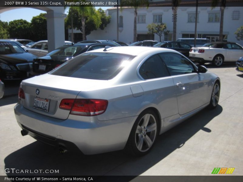 Titanium Silver Metallic / Black 2007 BMW 3 Series 335i Coupe