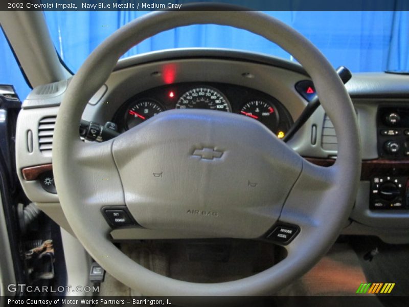 Navy Blue Metallic / Medium Gray 2002 Chevrolet Impala