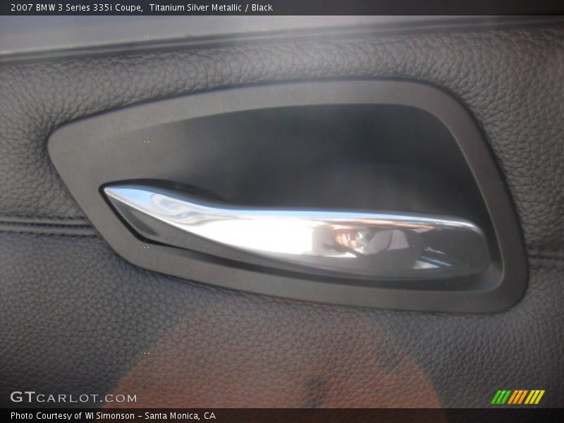 Titanium Silver Metallic / Black 2007 BMW 3 Series 335i Coupe