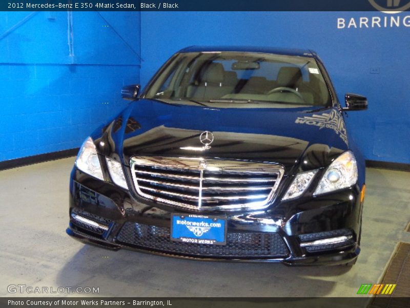 Black / Black 2012 Mercedes-Benz E 350 4Matic Sedan