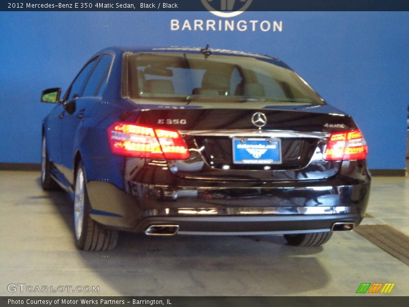 Black / Black 2012 Mercedes-Benz E 350 4Matic Sedan